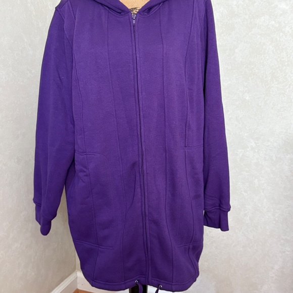 WOMAN WITHIN THERMAL LINED FLEECE HOODIE  NWT - Picture 8 of 8